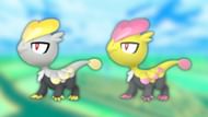 Jangmo-o and its shiny variant (Image via The Pokemon Company)